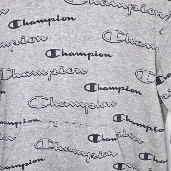 Champion Boys Size Large Hoodie. Gray In Color - Picture 2 of 5